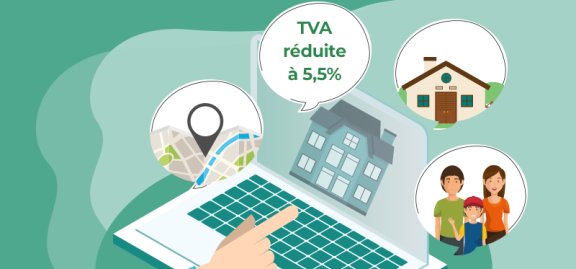 Infographie immobilier : l'achat en TVA réduite