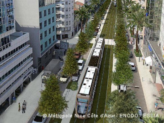 Nice ligne de tramway ouest-est